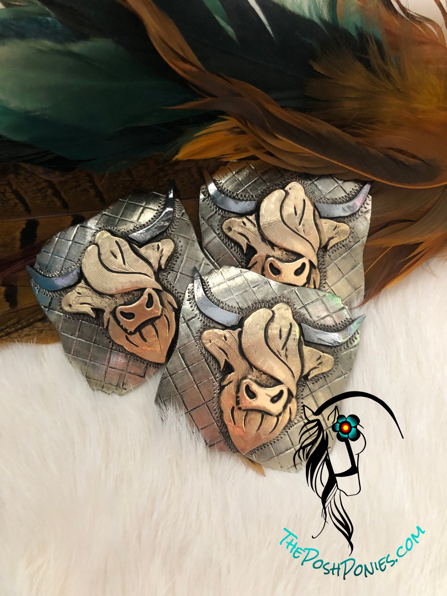 Handmade Hottie Highlander 1.75" Chicago Back Concho