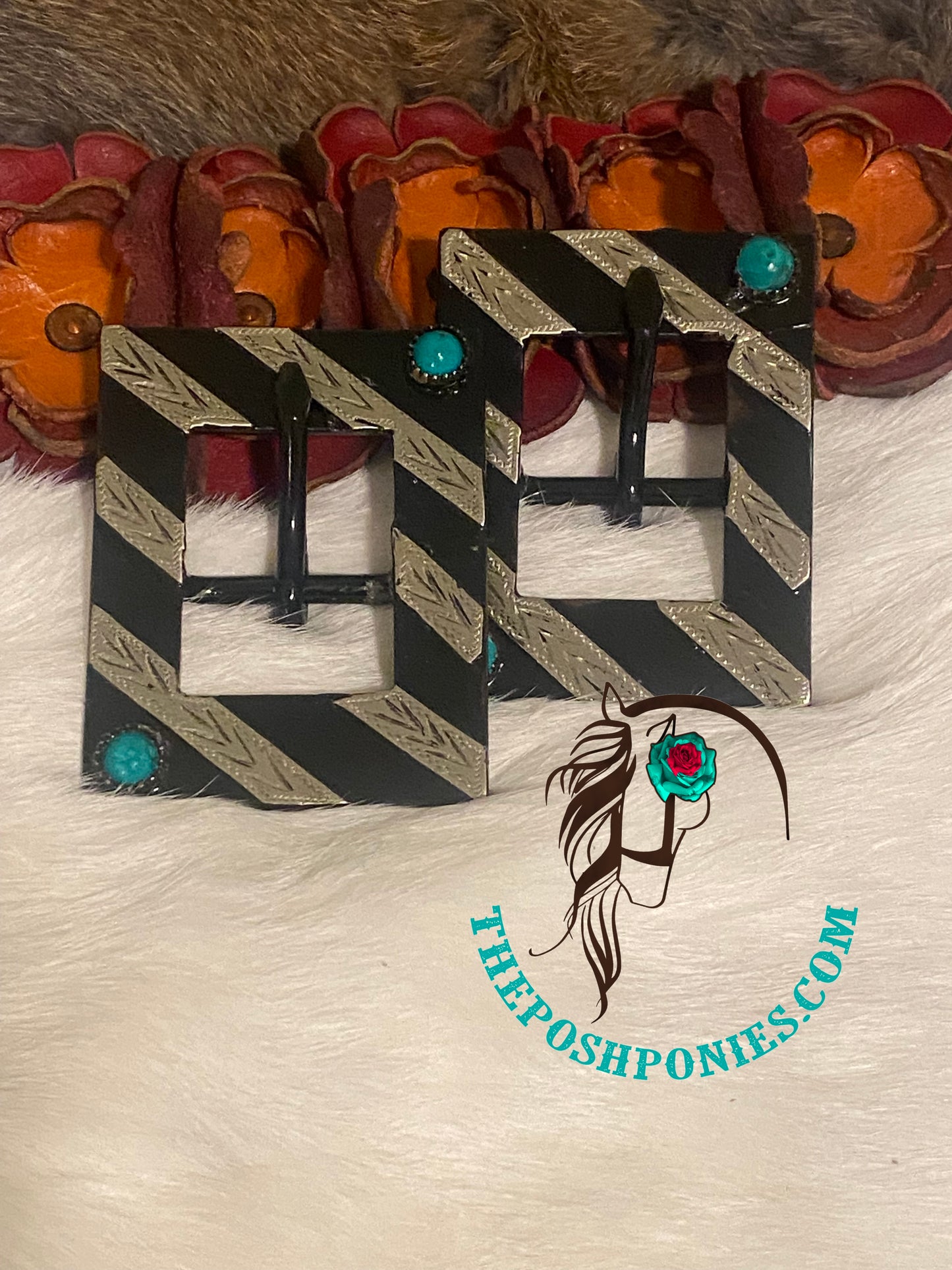 Handmade Nevada Collection Turquoise Desert Skies Buckle 1"