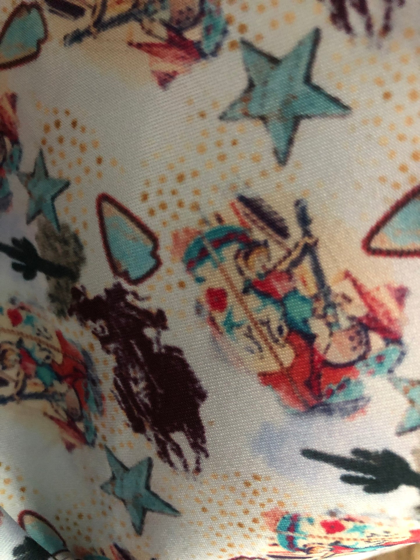 Custom Barrel Racer and Vintage Country Girl Wild Rag 35 x 35