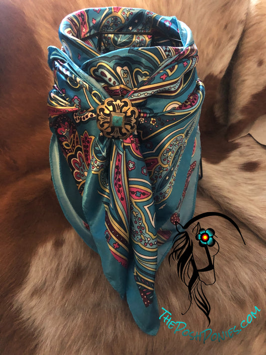 Turquoise Dreamer Wild Rag 35 x 35