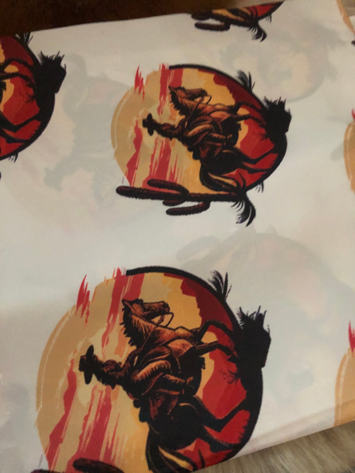 Custom Sunset Cowgirl Wild Rag-Custom-36 x 36