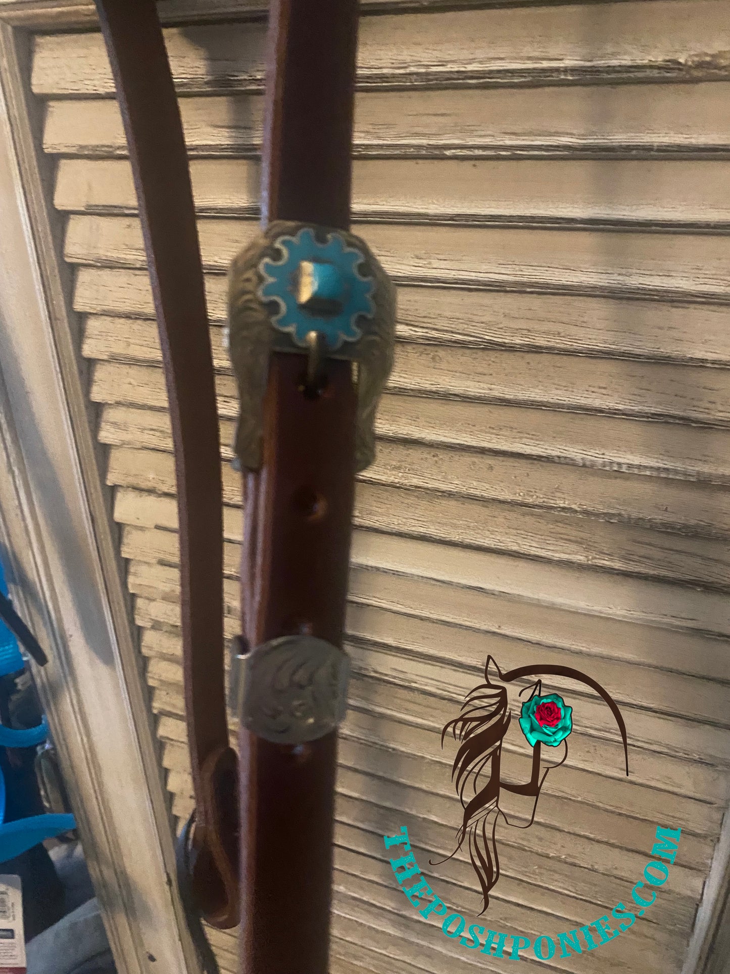 Hot Oiled Handmade Twisted Single Ear Medium Oil with Handmade Turquoise Burst Hardware