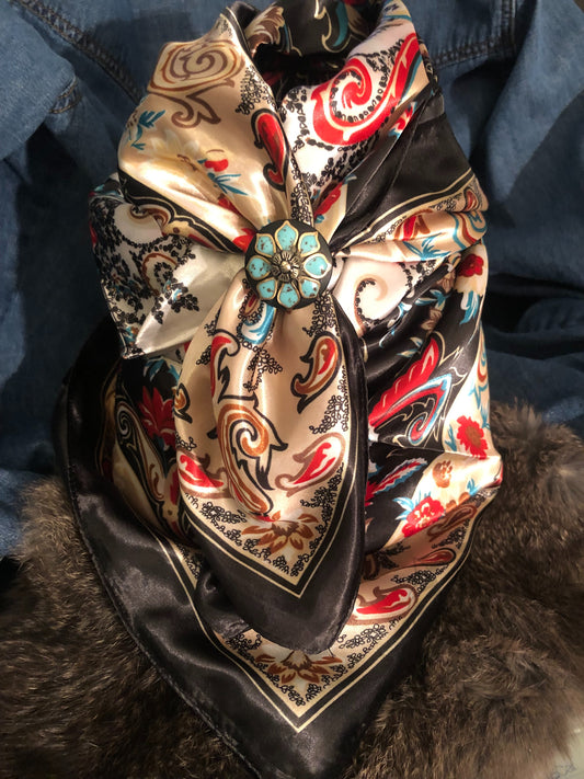 Wild Rag-Black & Tan-Western Punchy!