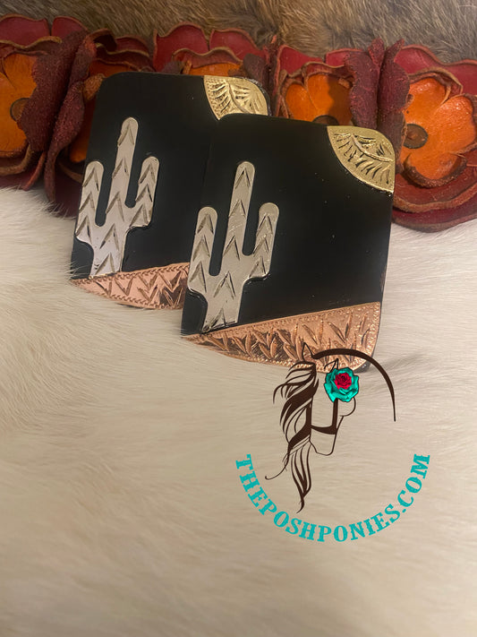 Handmade Nevada Collection Cactus Sun Hook Buckle 3/4"