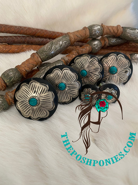 Handmade Nevada Minden Rose Saddle Set