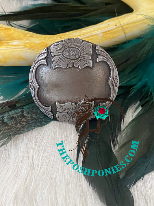 Handmade Jalisco Antique Flower Wild Rag Slide