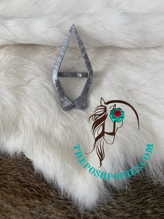 Handmade Open Horse Shoe Nail Wild Rag Slide by Krazy J Designs