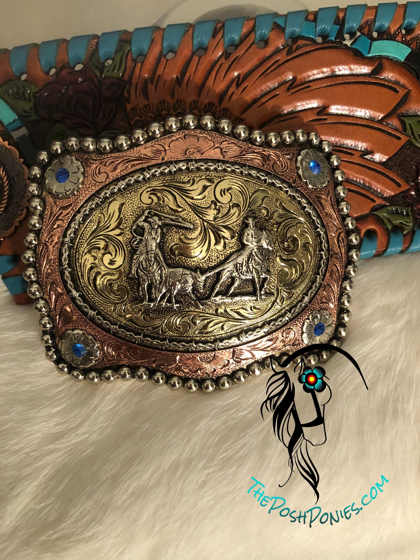 Handmade Ropers Belt Buckle