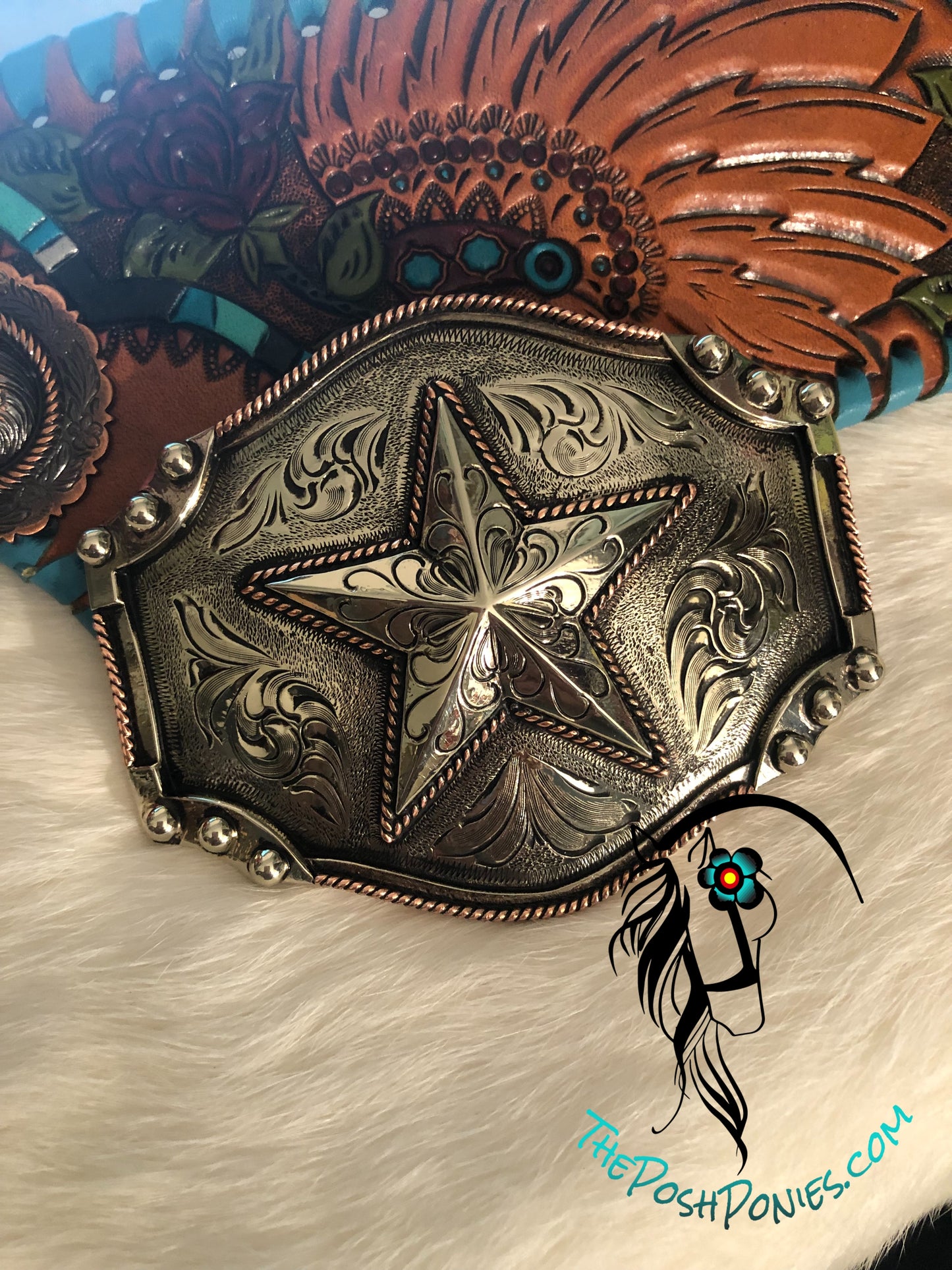 Handmade Star Belt Buckle