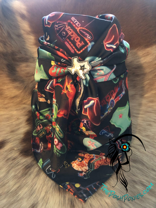 Texas Punchy Poker Wild Rag-Custom-35 x 35