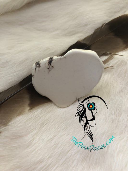 White Slab Wild Rag Slide Ring