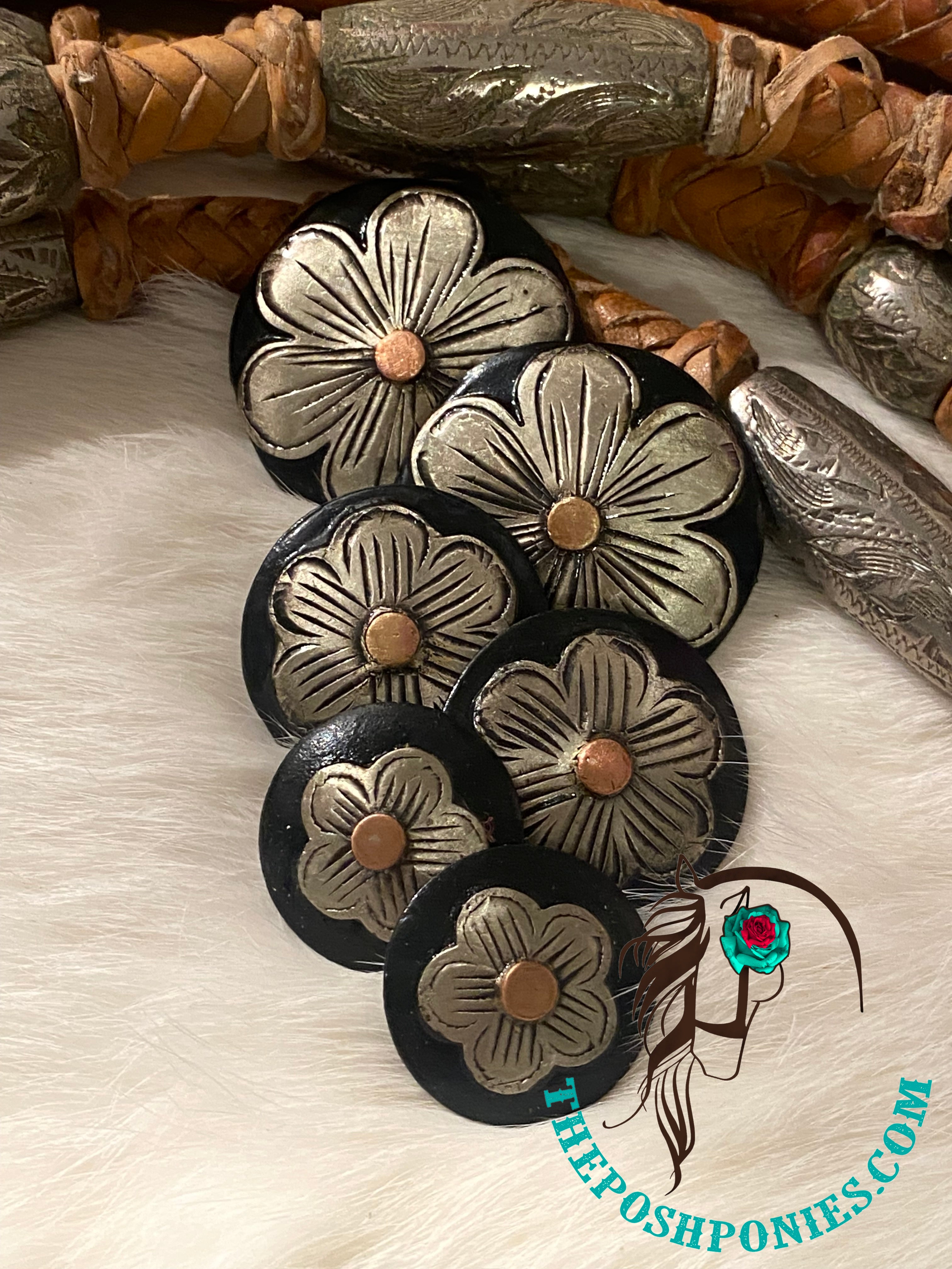 Handmade Nevada Cowboy Sparks Flower Collection-3 sizes-Each sold sepa ...
