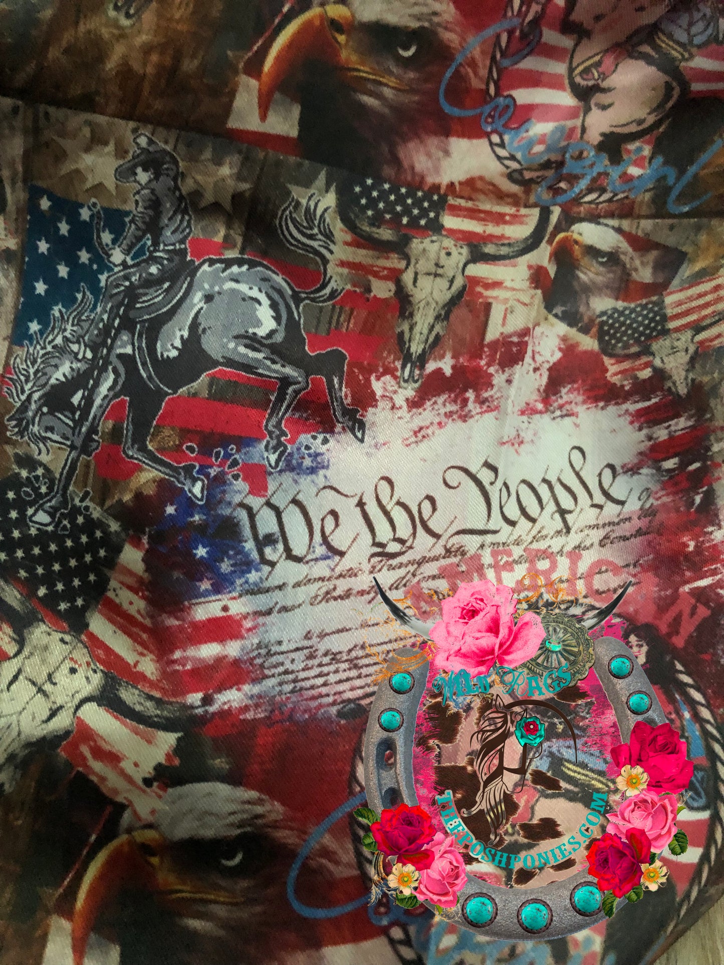 Custom We The People Wild Rag 35 x 35