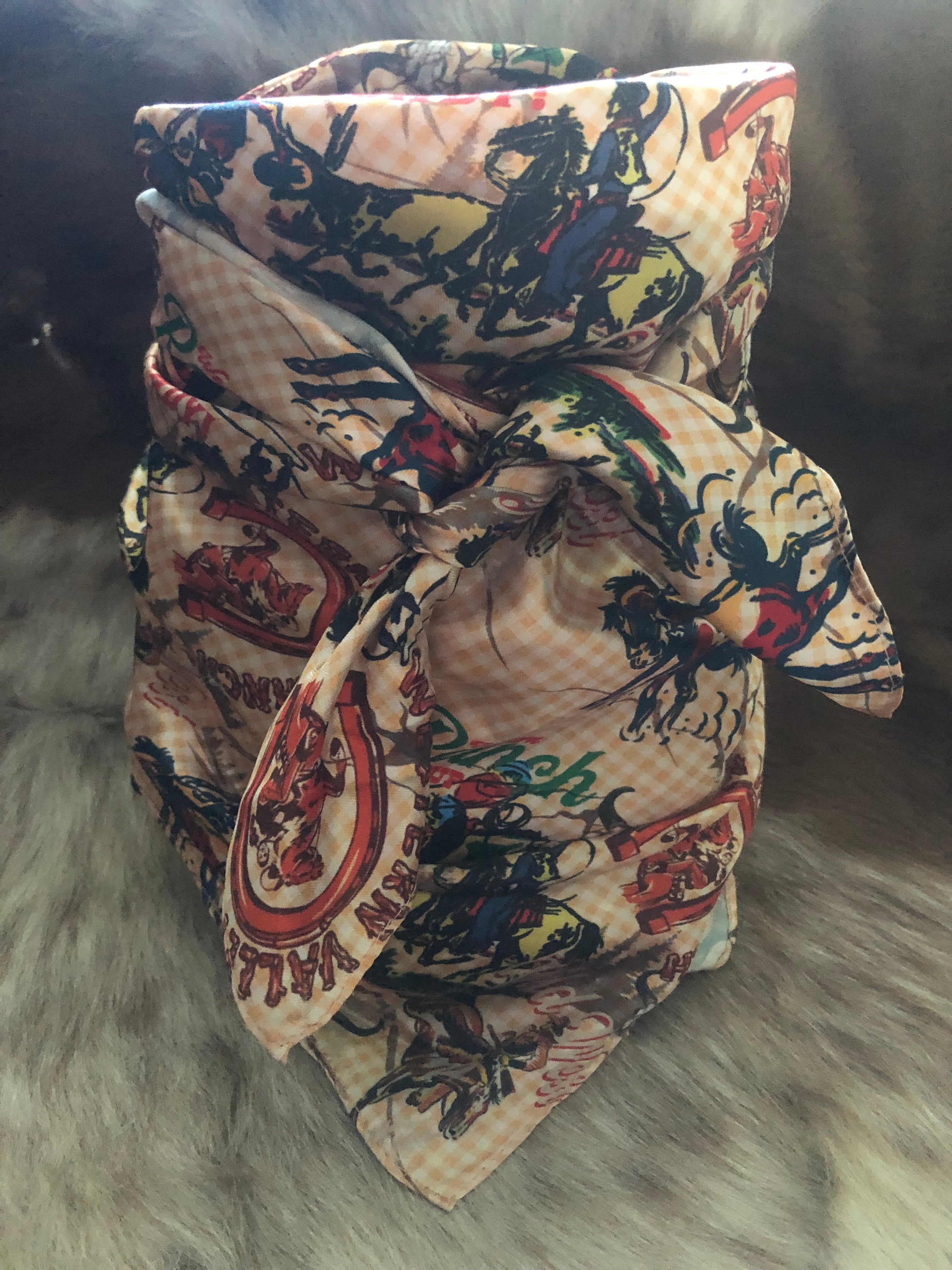Custom Western Valley Ranch Wild Rag 35 x 35 – ThePoshPonies