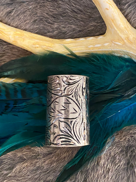 Handmade Engraved Wild Rag Cylinder Slide