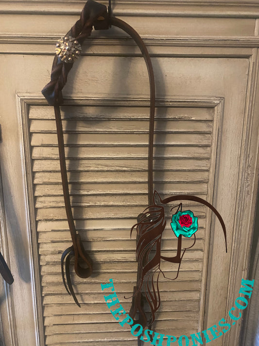 Hot Oiled Handmade Twisted Single Ear with Handmade Spots Hardware