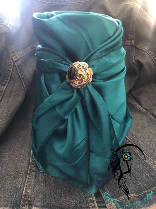 Turquoise Wild Rag 35 x 35