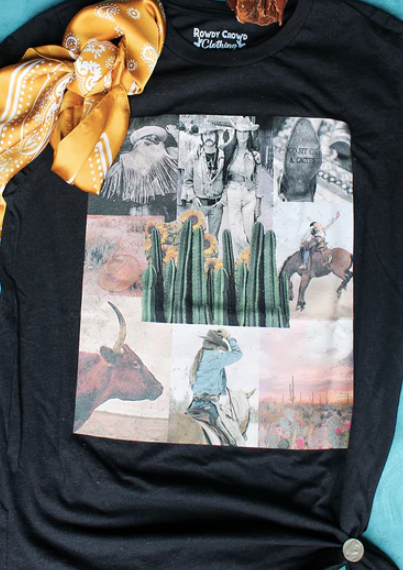 Cowboy Collage TShirt